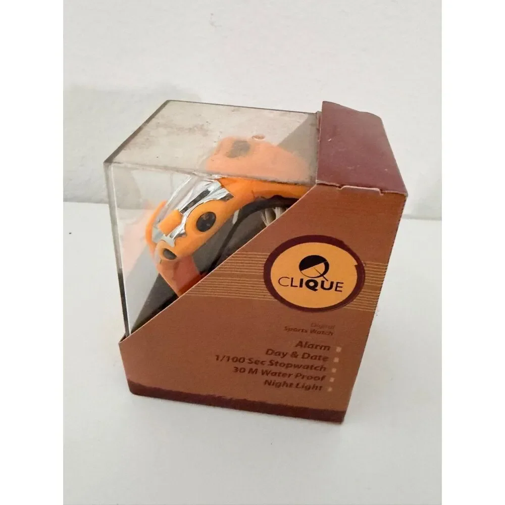 Clique Digital sports watch yellow New in original packaging